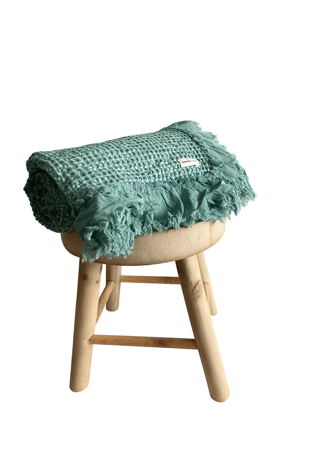 Organic Cotton Waffle Throw Blanket